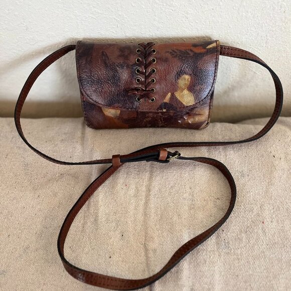 Patricia Nash Handbags - Patricia Nash Woman's Italy Leather Torri Roman Goddess Crossbody /Clutch Bag